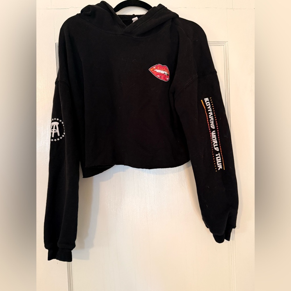 Call Her Daddy Black Cropped Sweatshirt Boyfriend World Tour